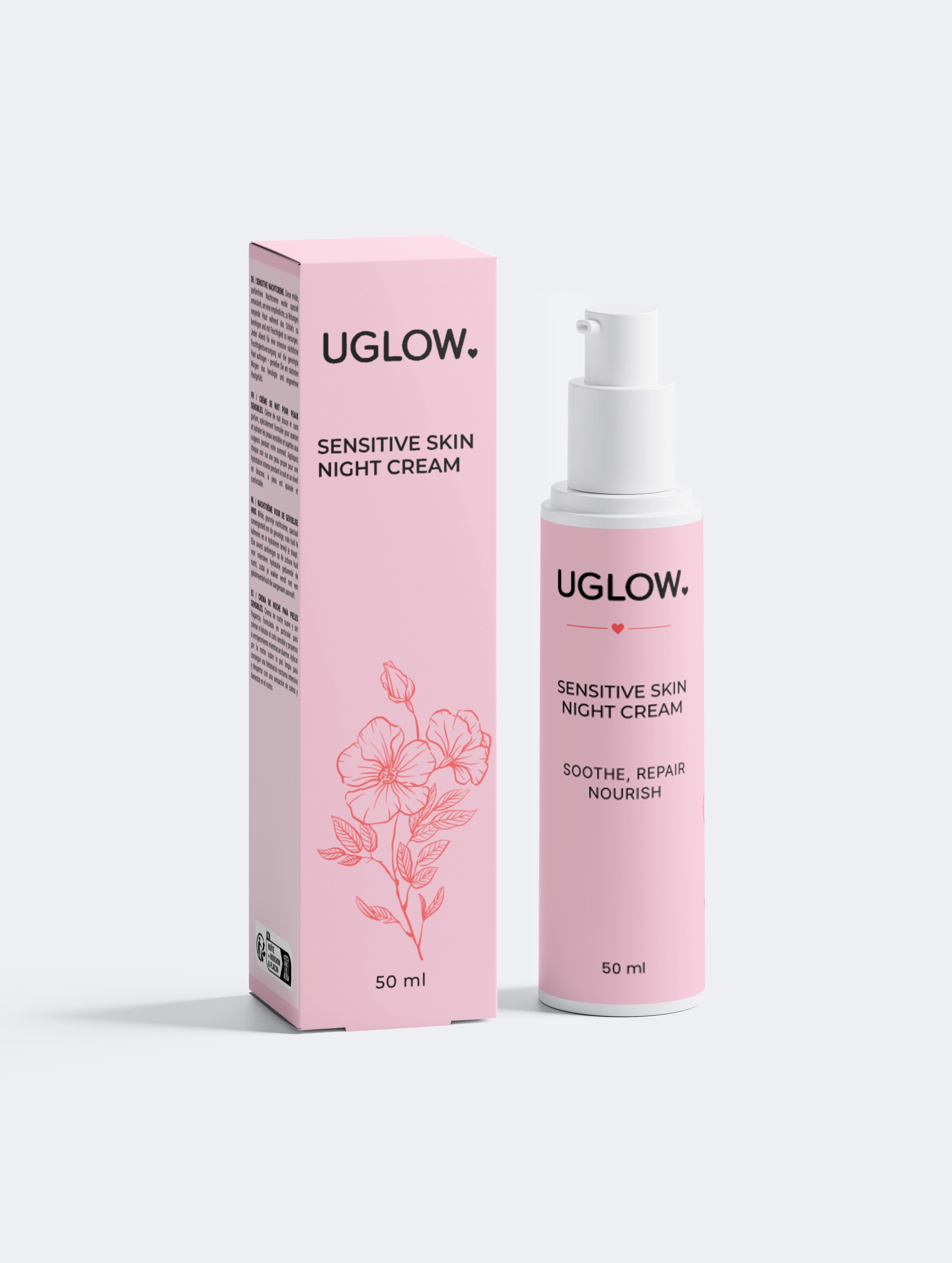 Sensitive Skin Overnight Cream, Fragrance-Free